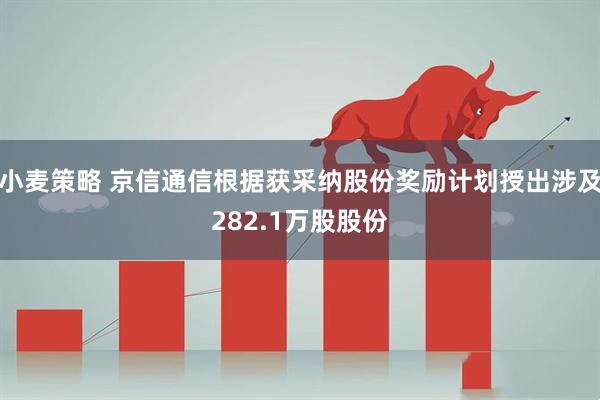 小麦策略 京信通信根据获采纳股份奖励计划授出涉及282.1万股股份